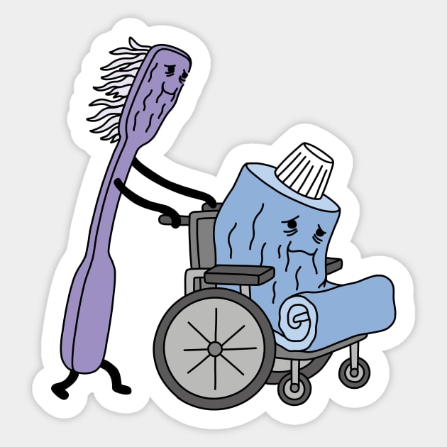 toothbrush Sticker by Buni